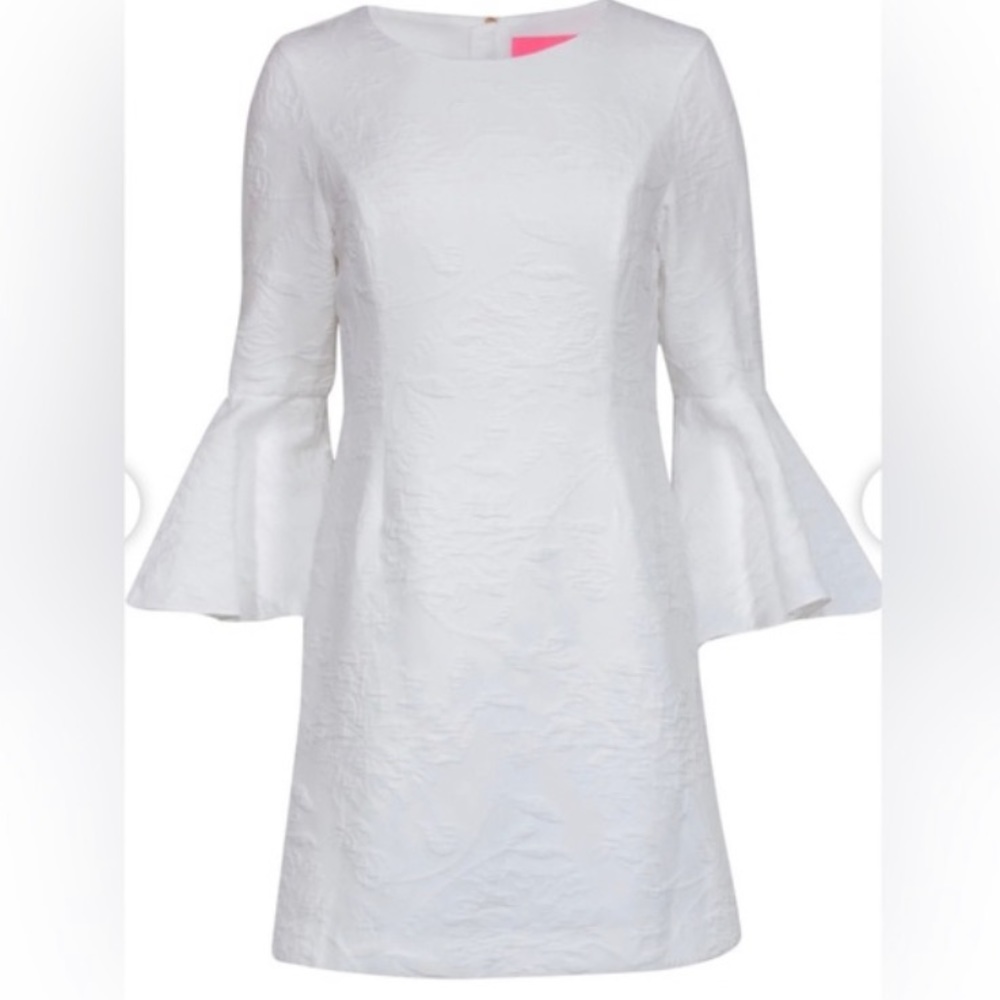 Lily Pulitzer Winter White Bell Sleeve Dress